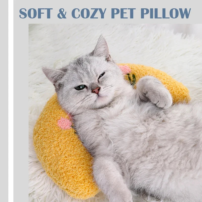 Ultra Soft Fluffy Pillow for Cats – Calming Pet Toy & Sleeping Aid