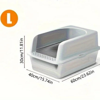 XL Stainless Steel Cat Litter Box – Durable, Hygienic and Odor-Free