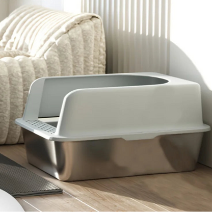 XL Stainless Steel Cat Litter Box – Durable, Hygienic and Odor-Free