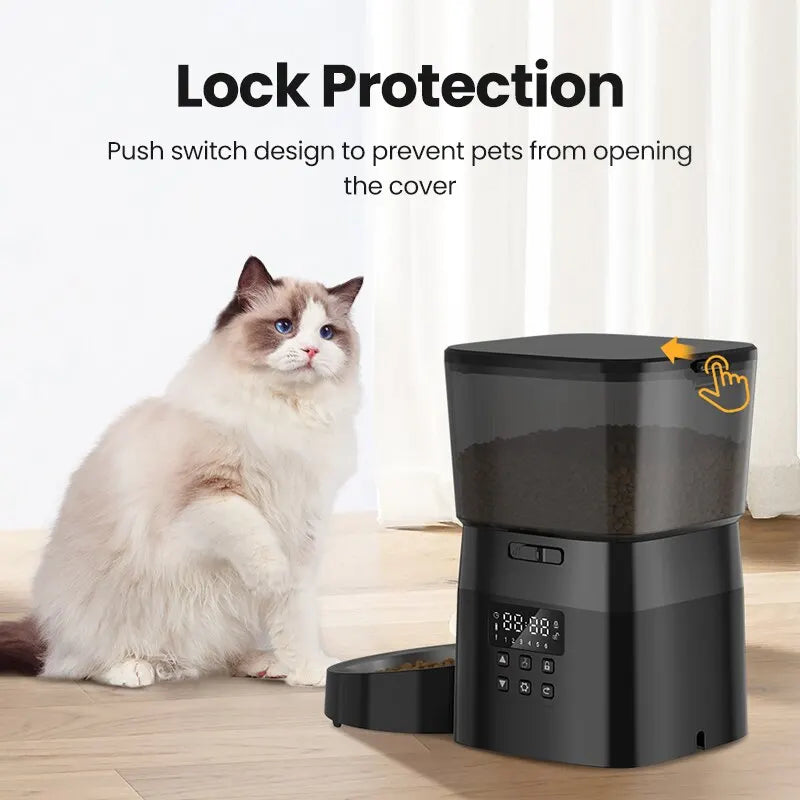 Automatic Pet Feeder – Convenient & Precise Meal Scheduling for Cats & Dogs