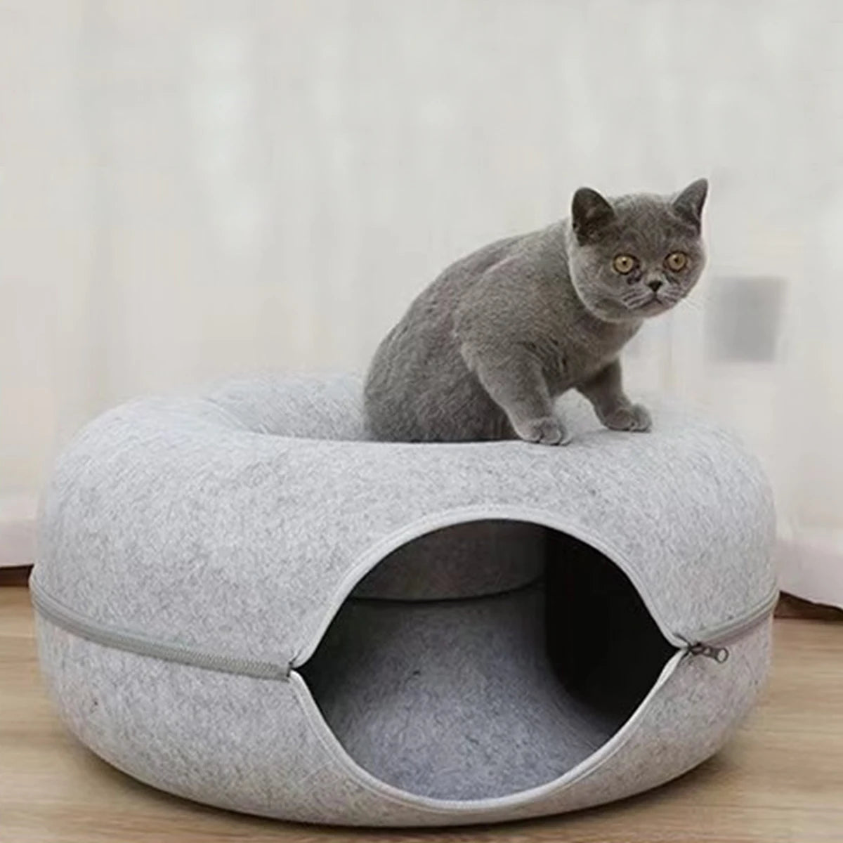 Felt Donut Cat Bed