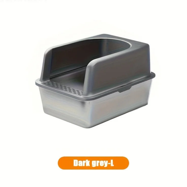 XL Stainless Steel Cat Litter Box – Durable, Hygienic and Odor-Free