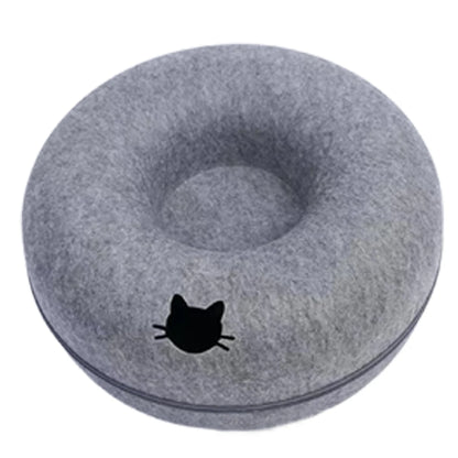 Felt Donut Cat Bed