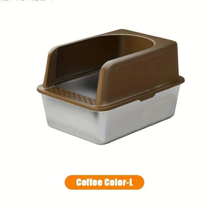 XL Stainless Steel Cat Litter Box – Durable, Hygienic and Odor-Free