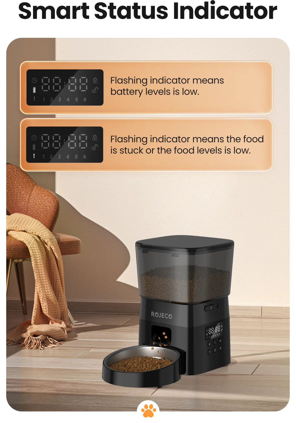 Automatic Pet Feeder – Convenient & Precise Meal Scheduling for Cats & Dogs