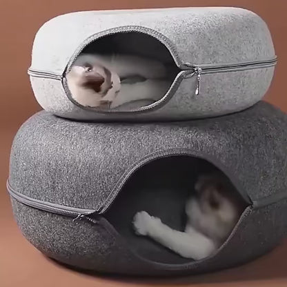 Felt Donut Cat Bed